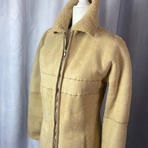 CESARE FABBRI Italian shearling coat.